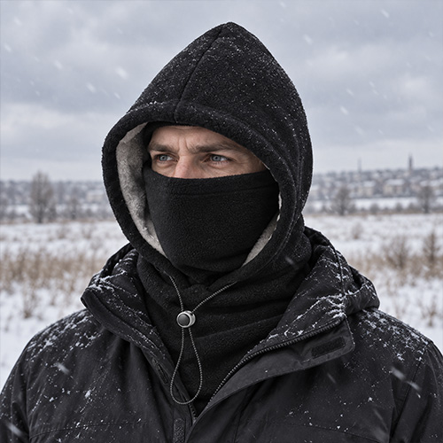 Флісова балаклава з капюшоном ZAVIYA